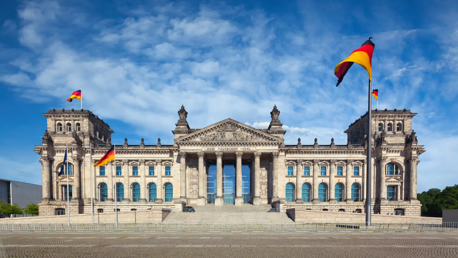 The Reichstag building in Berlin